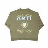 ARTI “Let’s Play” Heavyweight Crewneck – Olive Green