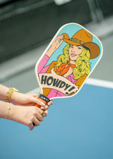 ARTI 16mm T700 Carbon Fiber Kristen & Kristy "HOWDY" Pickleball Paddle