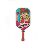 ARTI 16mm T700 Carbon Fiber Kristen & Kristy "HOWDY" Pickleball Paddle