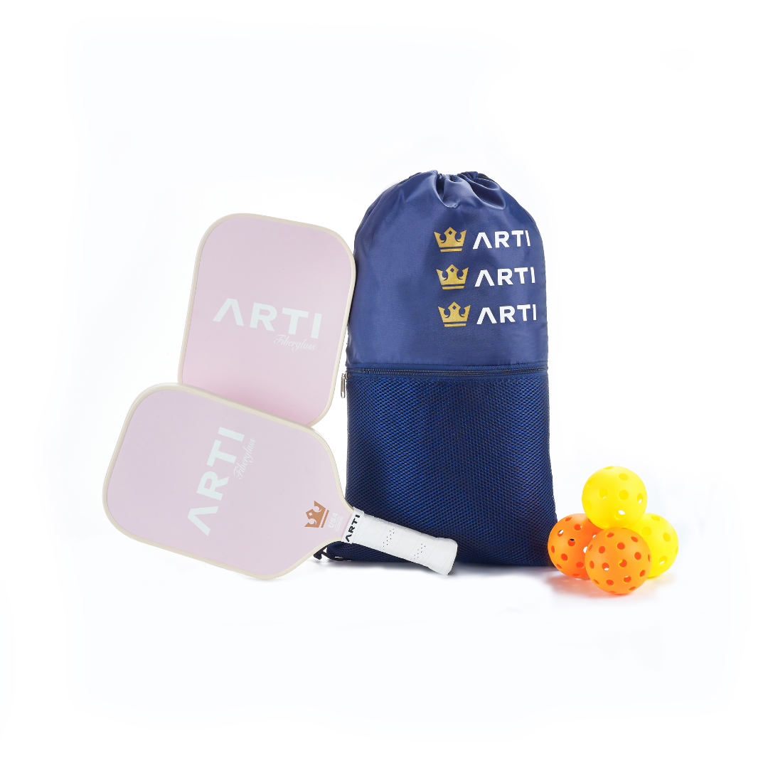 ARTI Fiberglass "Love & Kiss" Pickleball Paddle Set