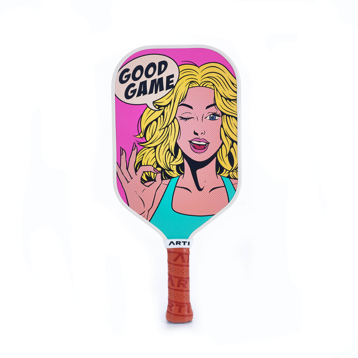 ARTI 16mm T700 Carbon Fiber Kristen & Kristy "GOOD GAME" Pickleball Paddle