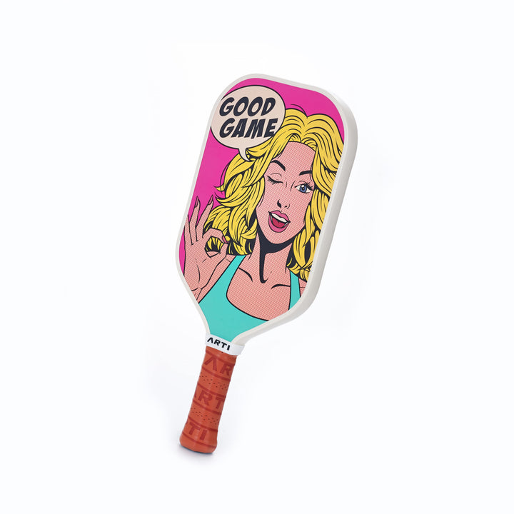 ARTI 16mm T700 Carbon Fiber Kristen & Kristy "GOOD GAME" Pickleball Paddle