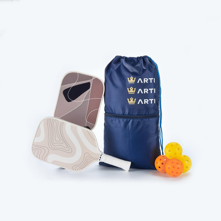 ARTI Fiberglass "Sandstorm" Pickleball Paddle Set