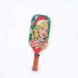 ARTI 16mm T700 Carbon Fiber Kristen & Kristy "Happy Holidays" Pickleball Paddle