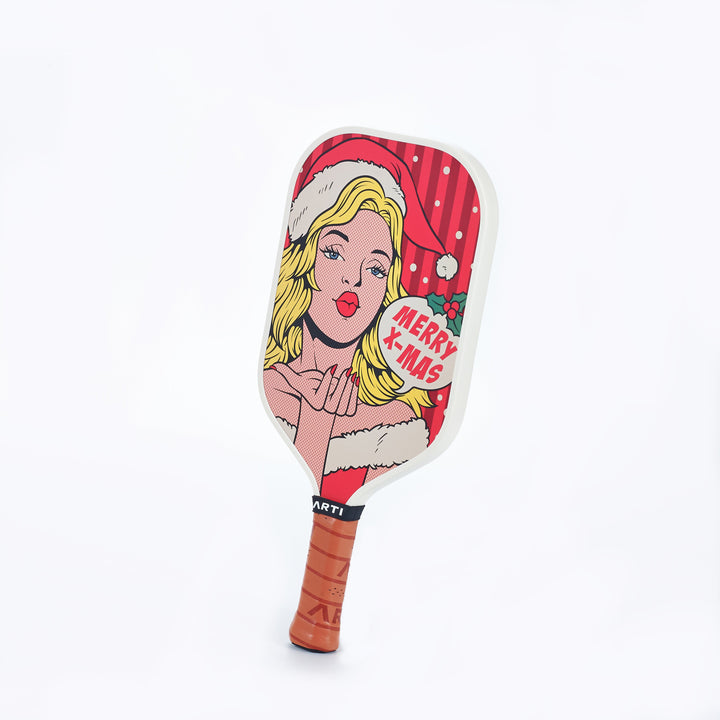 ARTI 16mm T700 Carbon Fiber Kristen & Kristy "X-MAS" Pickleball Paddle