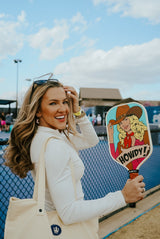 ARTI 16mm T700 Carbon Fiber Kristen & Kristy "HOWDY" Pickleball Paddle